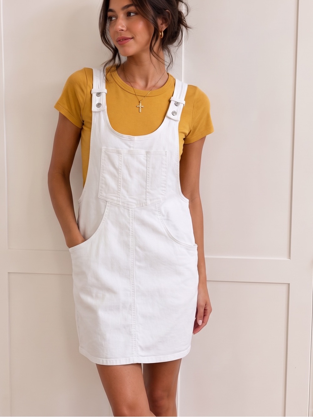 NWT AMERICAN EAGLE Skirtall Overalls Dress